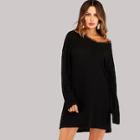 Shein Contrast Lace Sweater Dress