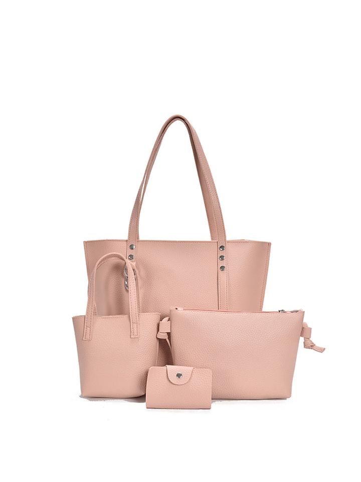 Shein Faux Leather Combination Bag 4pcs