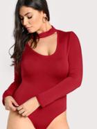 Shein Choker Long Sleeve Bodysuit