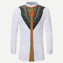 Shein Men Ornate Print Long Blouse