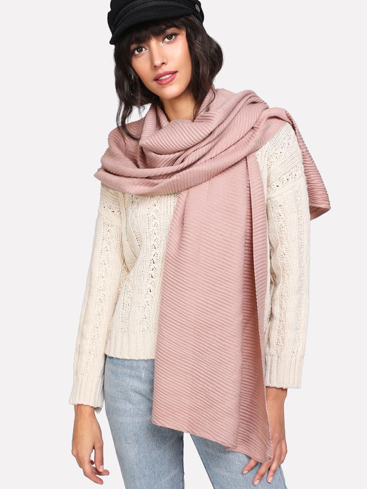 Shein Pleated Oversized Scarf