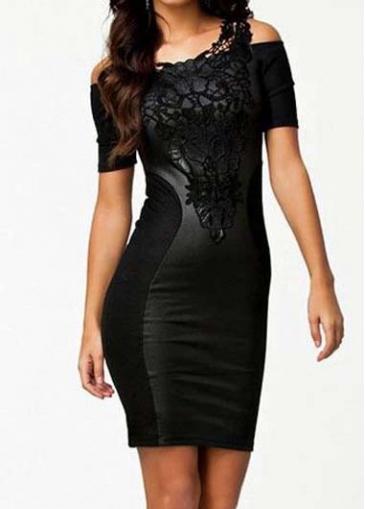 Rosewe Hot Sale Short Sleeve Off The Shoulder Tight Dress