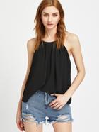 Shein Keyhole Back Halterneck Top