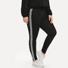 Shein Plus Contrast Checkered Leggings