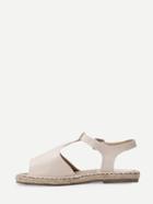Shein Apricot Faux Leather Block Mules Sandals
