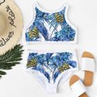 Shein Pineapple Print Racerback Bikini Set