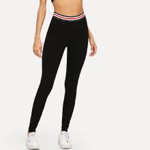 Shein Waist Striped Skinny Leggings