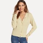 Shein Single Breasted Knit Coat