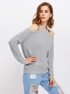 Shein Halter Off Shoulder Jumper