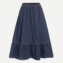 Shein Denim Elastic Waist Skirt