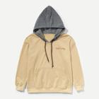 Shein Men Embroidery Hooded Sweatshirt