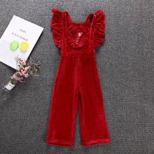 Shein Girls Frill Contrast Sequin Jumpsuit