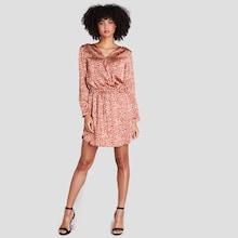Shein Surplice Neck Elastic Waist Dress