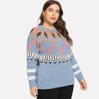 Shein Plus Geo Pattern Sweater
