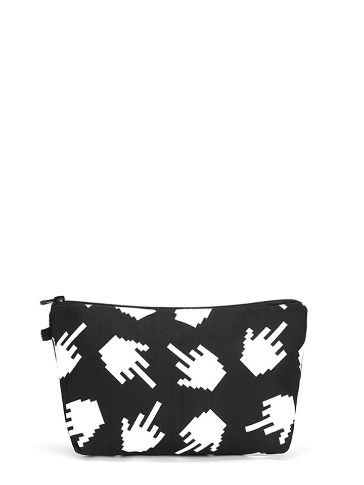 Shein Finger Print Zipper Pouch