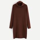 Shein Turtle Neck Rolled Cuff Sweater Dress