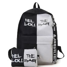Shein Men Two Tone Backpack With Clutch
