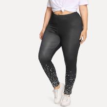 Shein Plus Star Print Leggings