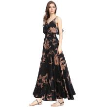 Shein Floral Print Longline Cami Dress