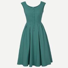 Shein Single Breasted Zip Back Dress