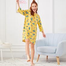 Shein Dinosaur & Letter Print Night Dress