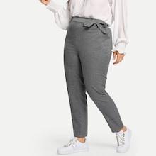 Shein Plus Wide Waistband Peg Leg Pants