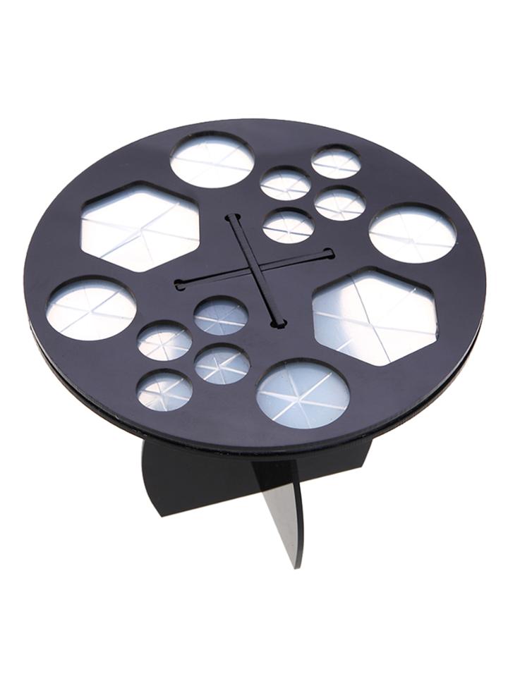Shein Black Round Makeup Brush Display Holder With 14 Holes
