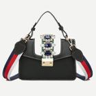 Shein Rhinestone Bag With Detachable Guitar Strap