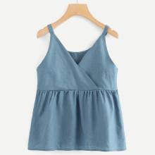 Shein Solid Wrap Cami Top