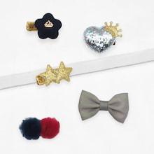 Shein Girls Star & Bow Hair Clip 5pcs