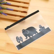 Shein Cartoon Elephant Clear File Bag
