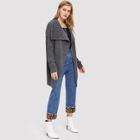 Shein Waterfall Collar Mixed Knit Cardigan