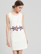 Shein Grommet Lace Up Cutout Midriff Tank Dress