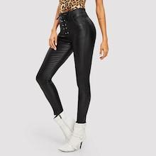 Shein Lace Up Skinny Jeans