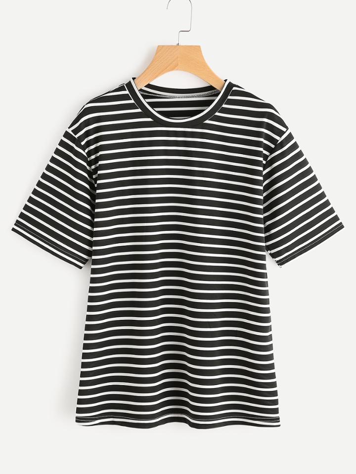 Shein Pinstripe Tee