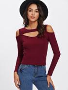 Shein Cold Shoulder Cut Out Tee
