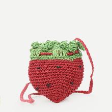 Shein Strawberry Shape Woven Bag