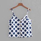 Shein Button Front Spot Cami Top