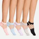 Shein Contrast Mesh Design Ankle Socks 5pairs