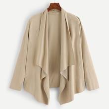 Shein Solid Suede Coat