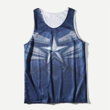 Shein Men Star Print Vest