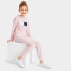 Shein Girls Color-block Hoodie & Sweatpants Set