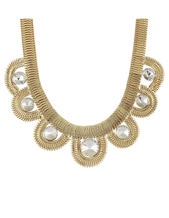 Shein Rhinestone Statement Collar Necklace
