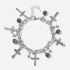 Shein Cross Detail Chain Bracelet