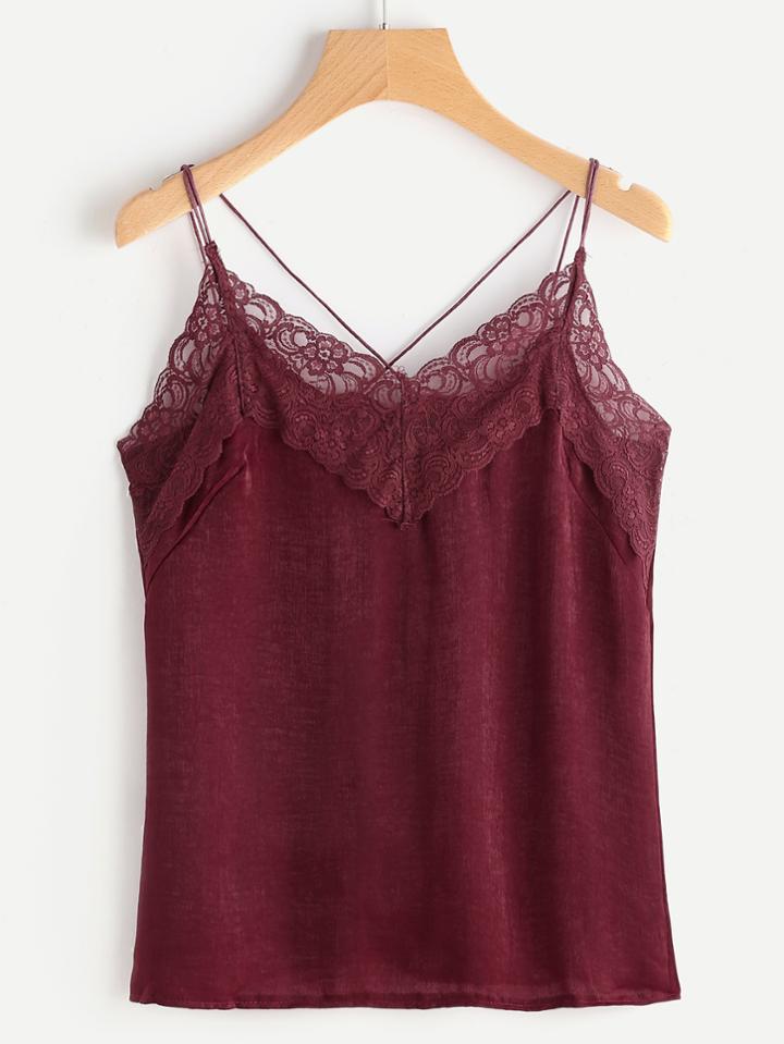 Shein Lace Trim Cami Top