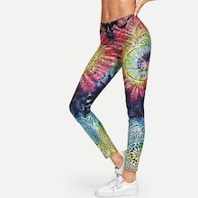Shein Paisley Skinny Leggings