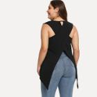 Shein Plus Crossover Back Gym Top