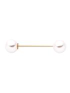 Shein Gold Double Faux Pearl Short Simple Brooch
