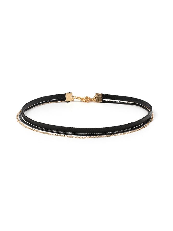 Shein Pu & Link Design Layered Choker