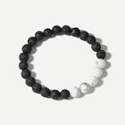 Shein Men Two Tone Beaded Bracelet
